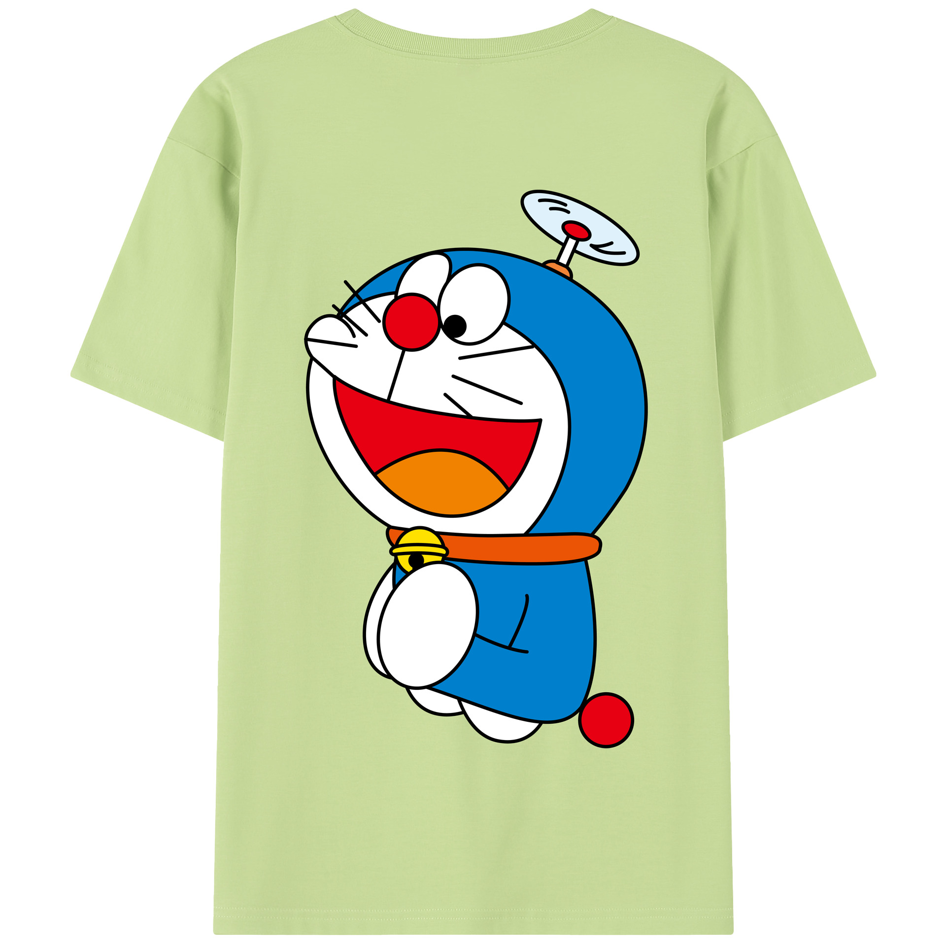 （画像用） ドラえもん Doraemon 綿100％半袖Tシャツ（背面プリント）